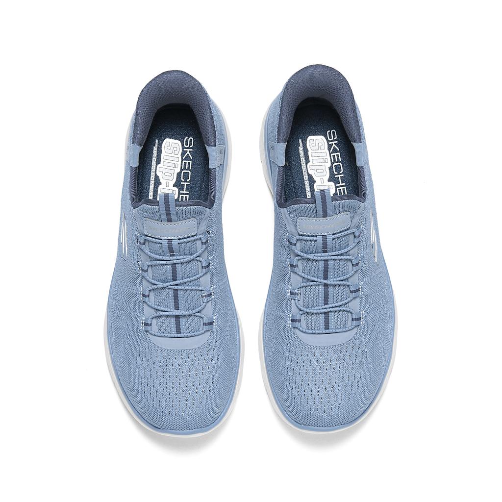 Skechers Sport Comfortable Low-Top Casual Shoes Women Sneakers Gray Blue 150284-SLT
