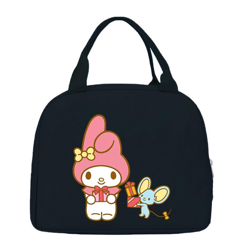 Melody cute cartoon print student lunch bag high value work commute leisure handbag