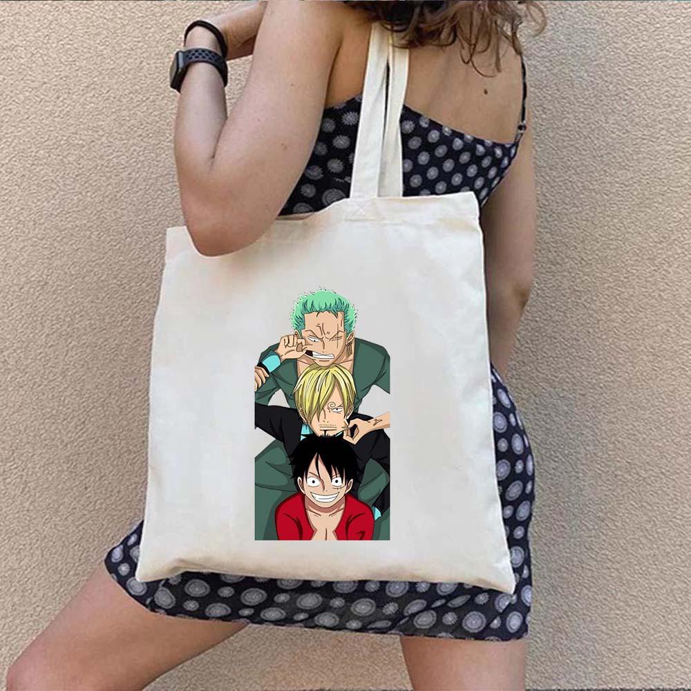 One Piece Luffy Aufdruck ein Schulter Canvas Tasche 7540
