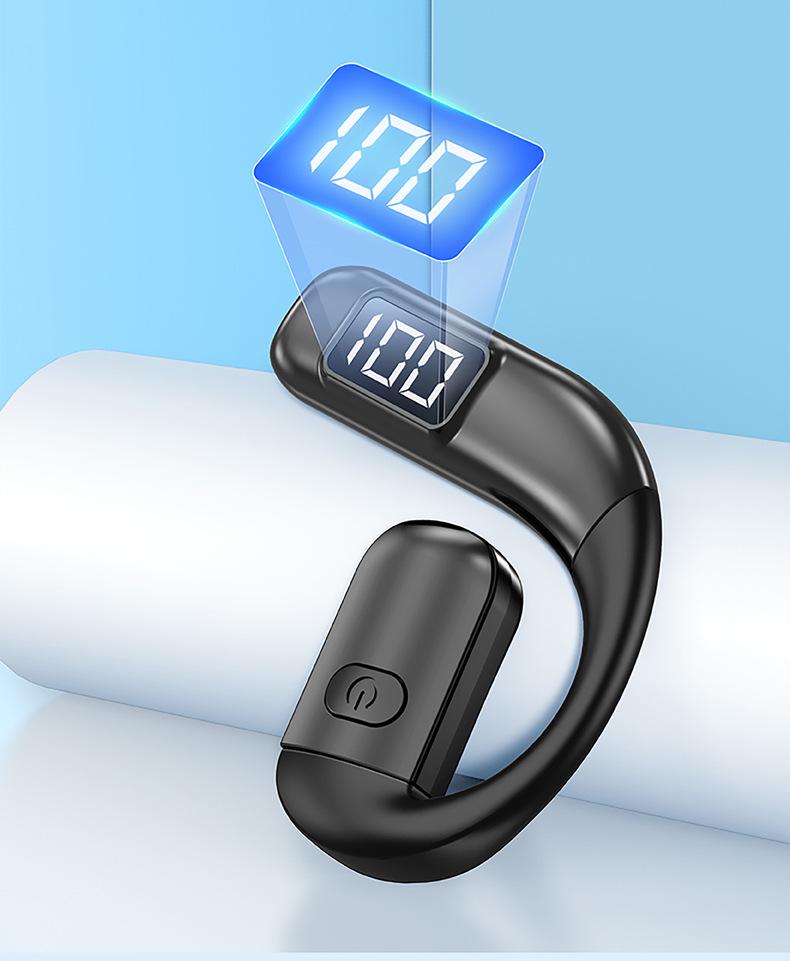 V700 Bluetooth Sport Ear-hook Earphones with Battery Display - Universal Fit, Left & Right