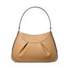 Michael Kors MK Enzo Pleated Leather Shoulder Bag Medium Women Bags Black Dark-Green Camel 30F3G6EL6L