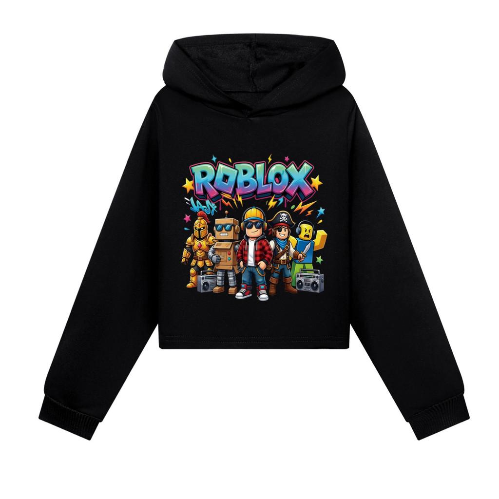 5574 Moda Outdoor Bambini Ragazze Felpe Casual Stampate Roblox Maniche Lunghe