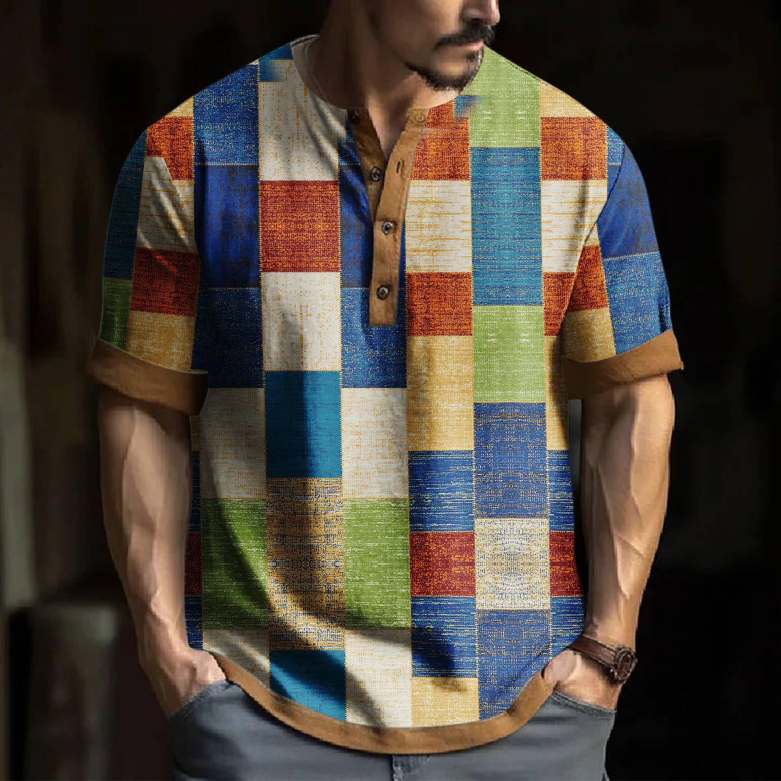 

Мужская модная футболка с коротким рукавом и вышивкой с коротким рукавом и принтом на весну и лето XL зелёный