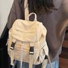 The Backpack Is Fashionable with Pleated and Stylish The Schoolbag Is Trendy and Fresh and It's A Drawstring Backpack