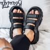 Fashion 2025 New Men Sports Slippers Outdoor Thick Bottom Breathable Beach Sandals Summer Casual Shoes Big Size 45 Unisex Men Women