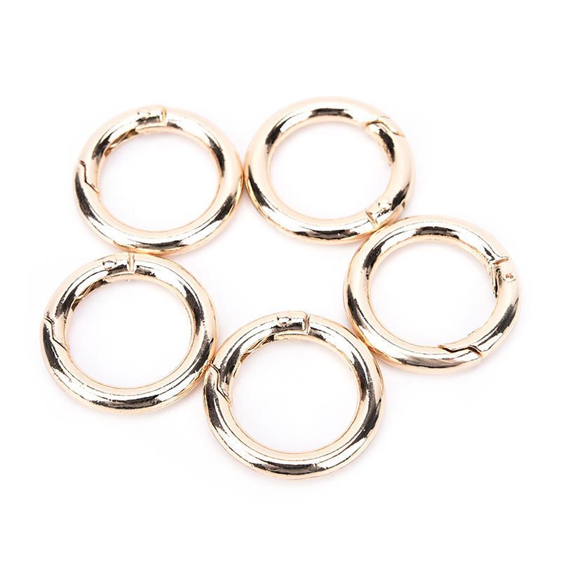 5stück kreis runde karabinerhaken schlüsselanhänger schnalle 28mm schnappclip Tk
