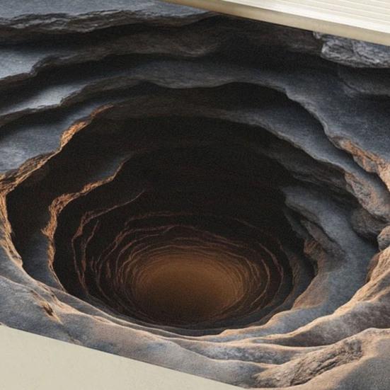 Koupelnový koberec Protiskluzová podložka Vzor optické iluze Koupelnový kobereček Snadno se čistí Pohodlný relaxační prostor Koupelnová předložka