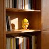Christmas Duck Figurines Funny Angry Yellow Duck Desk Decors with Yellow Coloring, Contrasting Beaks and Feet, Frowning Features and Striped Neckwear