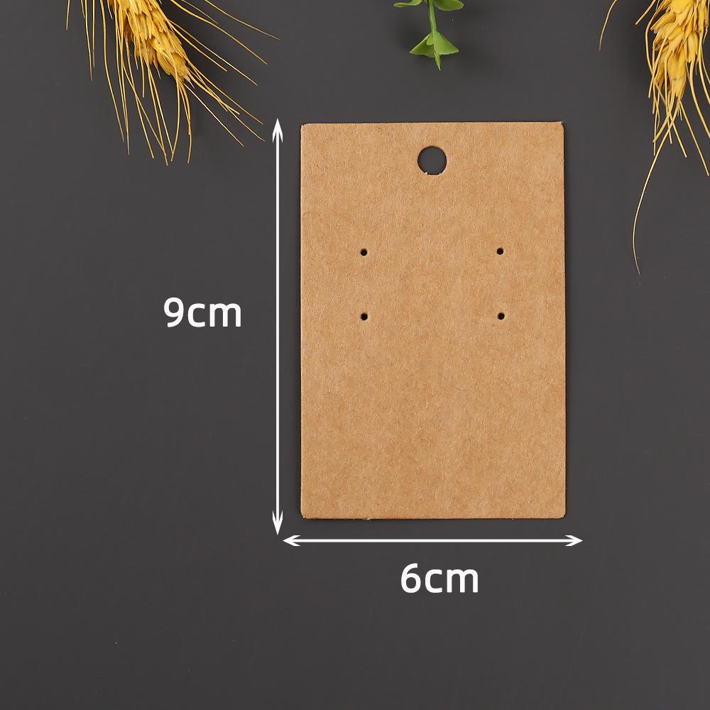 

Kraft Paper Jewelry Display Cards: 6x9 Universal Earring Tags