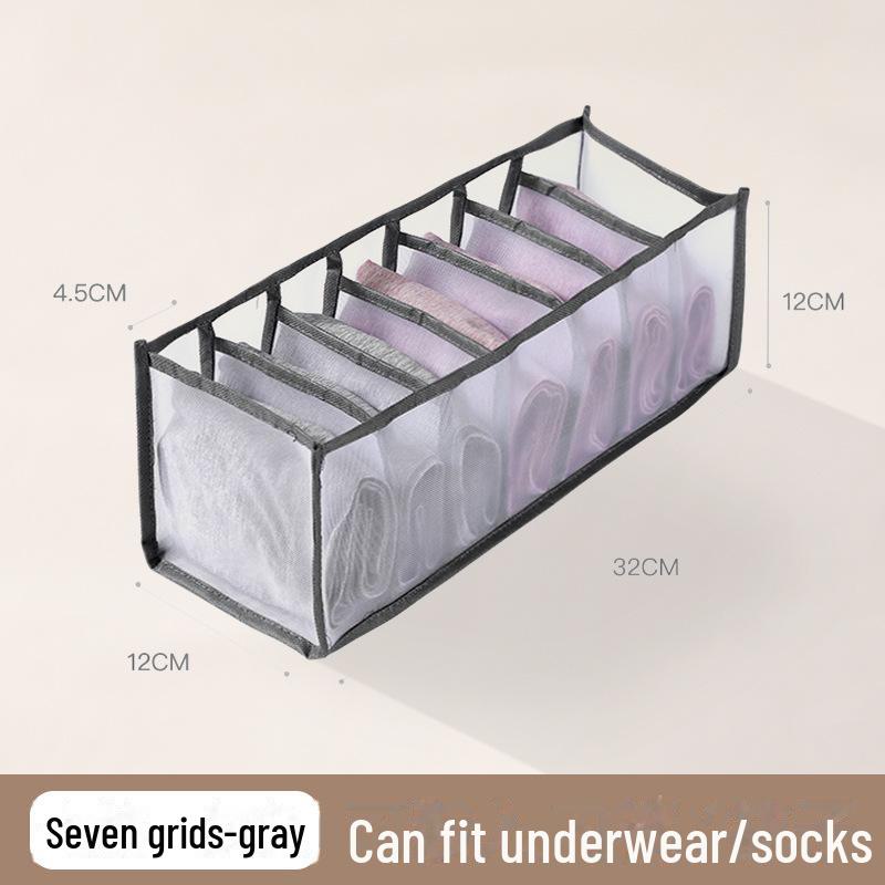

Складной ящик для хранения из толстой сетки для нижнего белья, носков и одежды