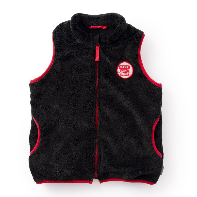Qianqujia Japanese Fleece-Lined Waistcoat Warm Vest Children's Clothing