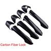 Carbon Look Exterior Door Handle Cover Trim For Benz W204 C300 C350 C250 C63 AMG