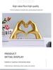 Heart-In-Hand Resin Ornament: Bedroom & Desktop Decor Gift
