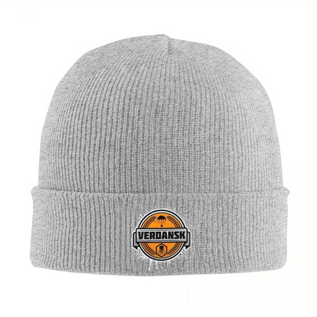 Verdansk Beanie Hats Emblem Street Caps Men Women Unisex Hippie Knit Hat Autumn Winter Printed Warm Soft Beanie Hat