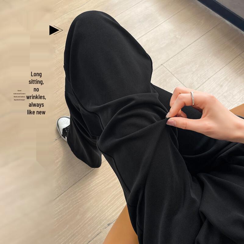 Handu Yishe Women's High-Waist Loose Wide-Leg Pants