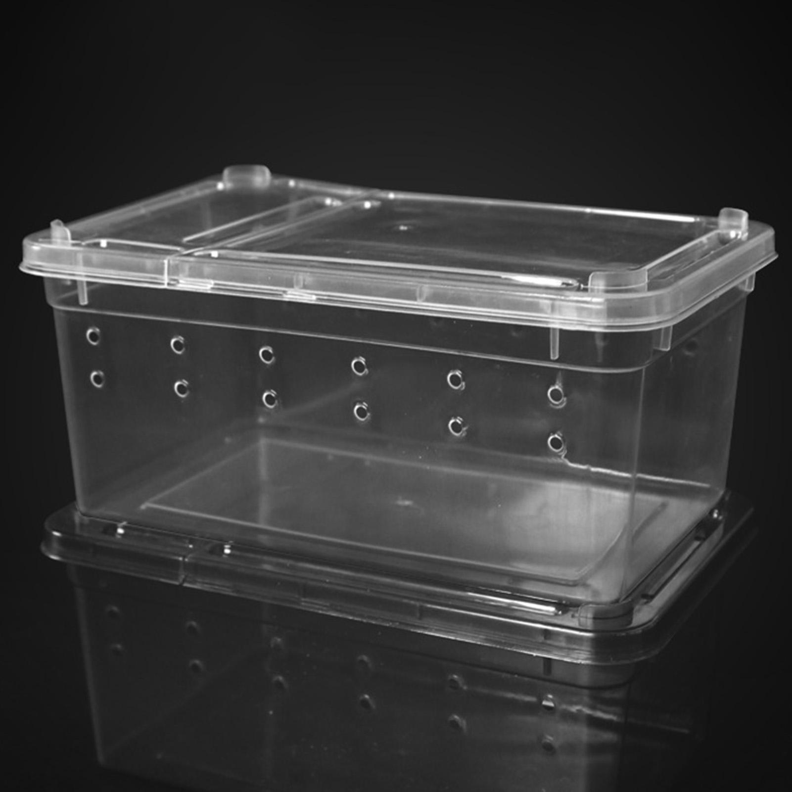 

Reptile Breeding Box Lizard Tarantula Habitat Cage Hatching Container for Gecko Insect Tortoise