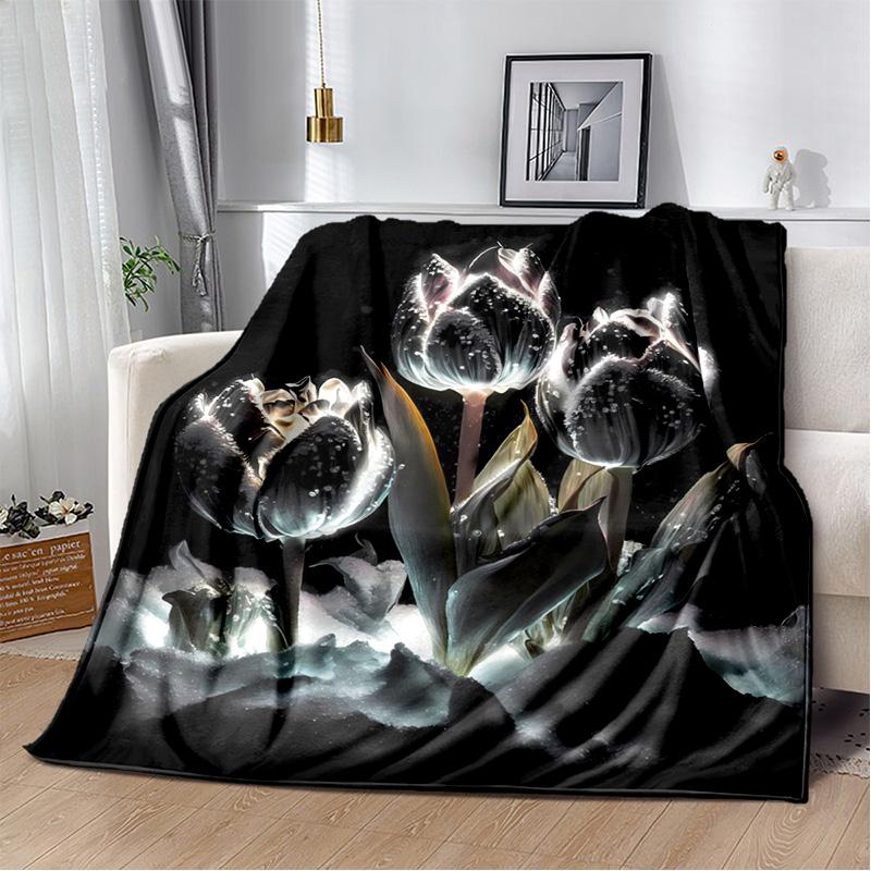 HD Pretty Flower Daisy Rose Chrysanthemum Blanket,Soft Throw Blanket for Home Bedroom Bed Sofa Picnic Travel Cover Blanket Kids