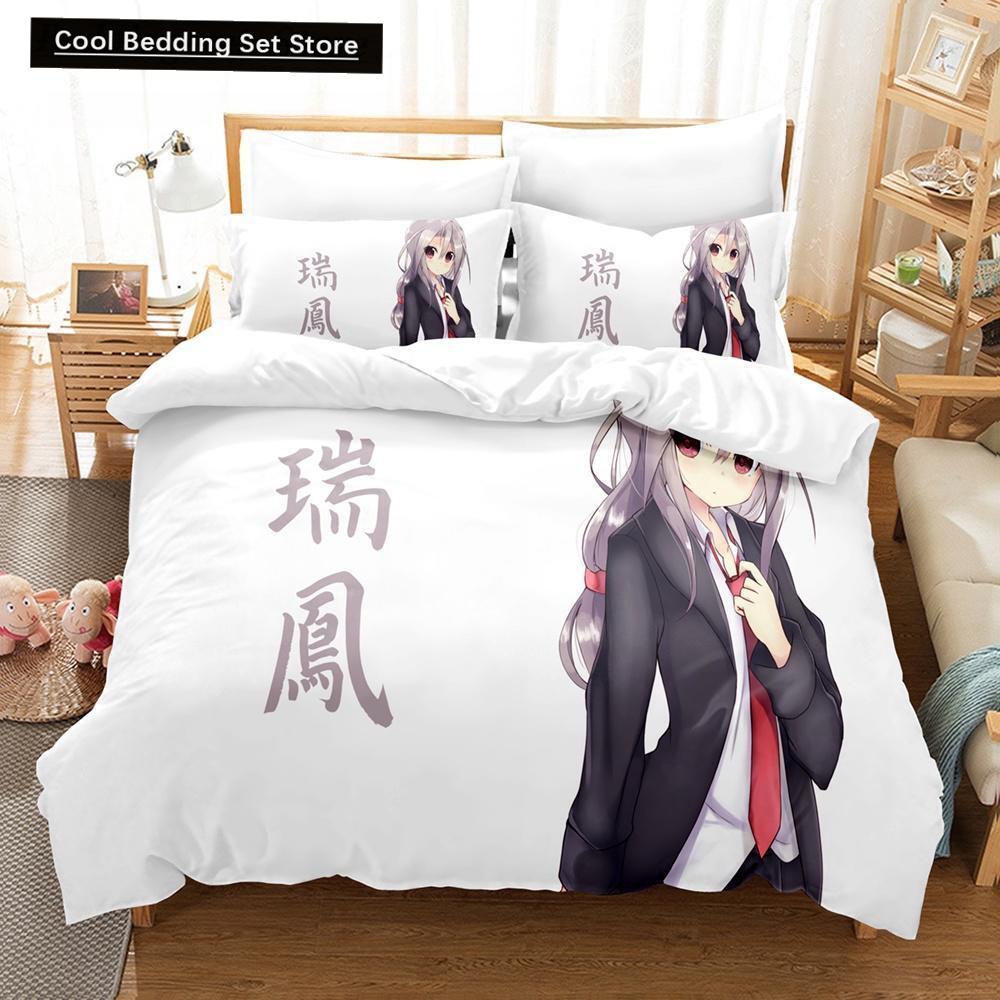 Zuihou (Kancolle) Bedding Set Single Twin Full Queen King Size Bed Set Aldult Kid Bedroom Duvet Cover Sets Print Bed Sheet Set
