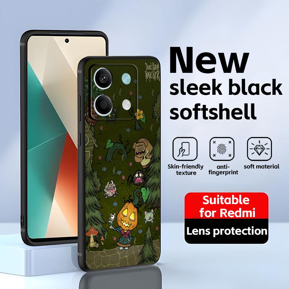 HOT Game Don't Starve  Phone Case For Redmi Note 14 13 12 11 Pro Plus S 5G 14C A3 Soft Black Phone Cover