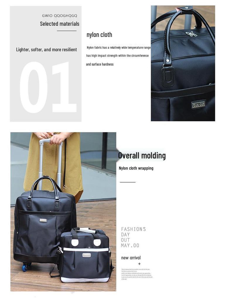 Leichte Damen-Handgepäck-Trolleytasche im koreanischen Stil