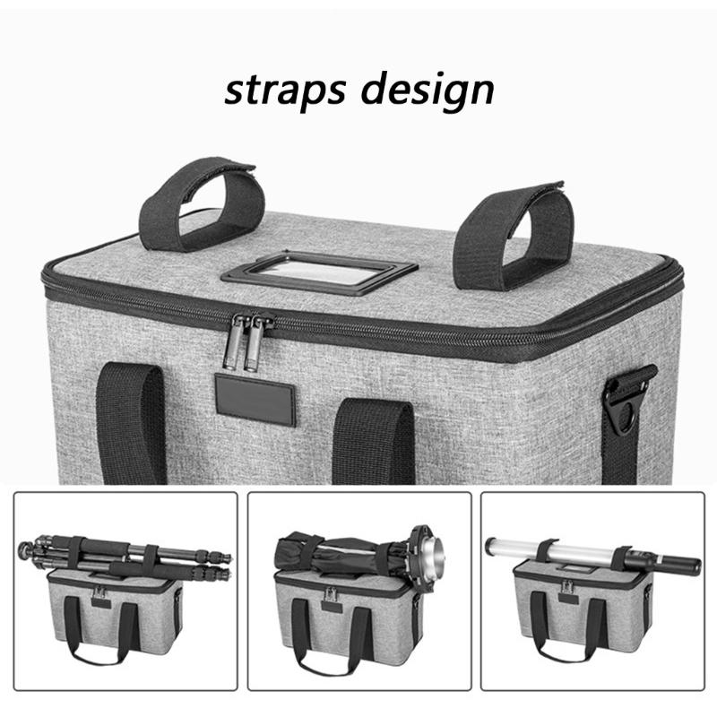 Camera Light Organizers Bag Featuring Adjustable Compartments And Soft Lining To Prevent Damage To Photography Equipment