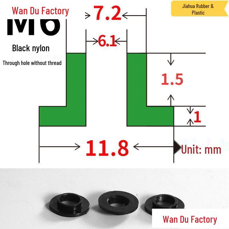 T-Shaped Nylon Insulating Bushing Spacer for M3-M35 Threads