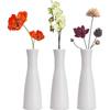 Tall Tapered Plastic Flower Vase, Small Bud, Decorative Flower Vase, Home Decoration, Centerpieces, Bouquet Arranging, Connected Tubes (Wide Vase)