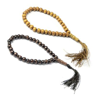 Authentic Indonesian Beads Counter 8mm Wooden Beads Religious Jewelry for Crafts
