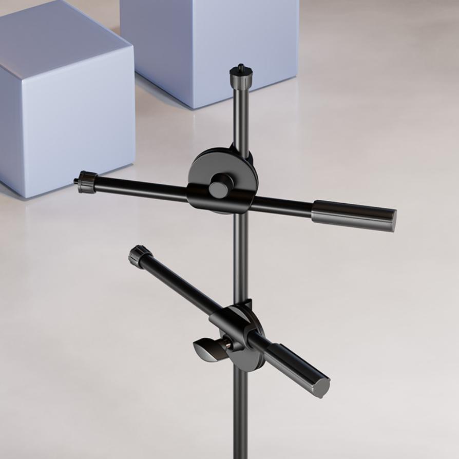 Universal Microphone Crossbar Clip 360 Degree Rotatable Mic Holder Clamp Adjustable Arm Clip
