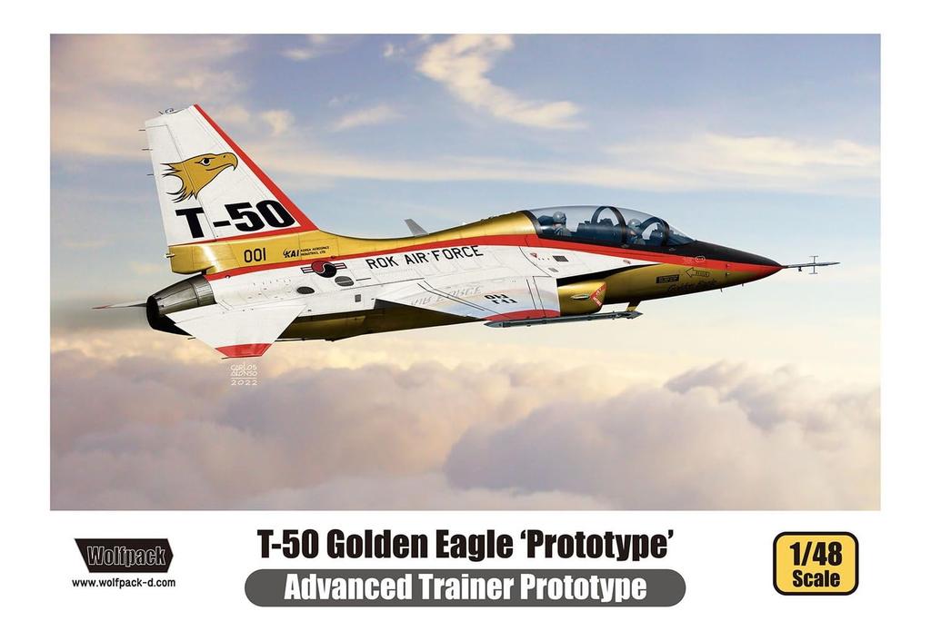 Wolfpack Designs Golden Eagle Prototype Premium Edition Kit Plastic Model WOLWP14824 1/48 T-50 (Airplane)