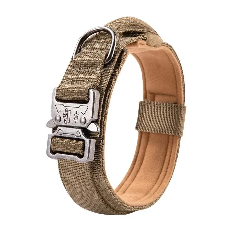 Outdoor Sports Style Tactical Dog Collar Usable Collar For Medium To Large Dogs With Traction Capability for Dog Training