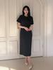 Mommet Keunsol Half H-Line Dress Black