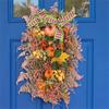 Fall Wreaths For Front Door, Artificial Leaf Pumpkin Berry Wreath For Wreath Indoor Outdoor Decorations