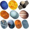 60 Pcs Solar System Cutouts for Bulletin Board 9 Planets Galaxy Wall Decal Solar System Decor for Bedroom Nursery Classroom Outer Space Decoration