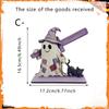 Halloween Patch Ghost Wooden Roll Paper Shelf Home Outdoor Dining Table Creative Decorative Item Paper Towel Rack
