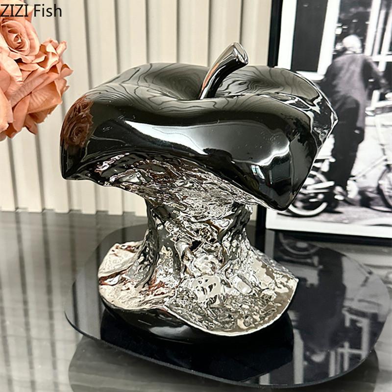 Abstrakt Simulering Eplepynt Kreativt Keramisk Håndverk Stue Foajé Dekor Kunst Hjemmedekorasjonstilbehør