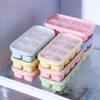 8Grid Silicone Press Ice Cube Trays Square Block Ice Cube Mold for Frozen Food Mini Ice Cream Pastry Box Molds Summer Gadgets1PC
