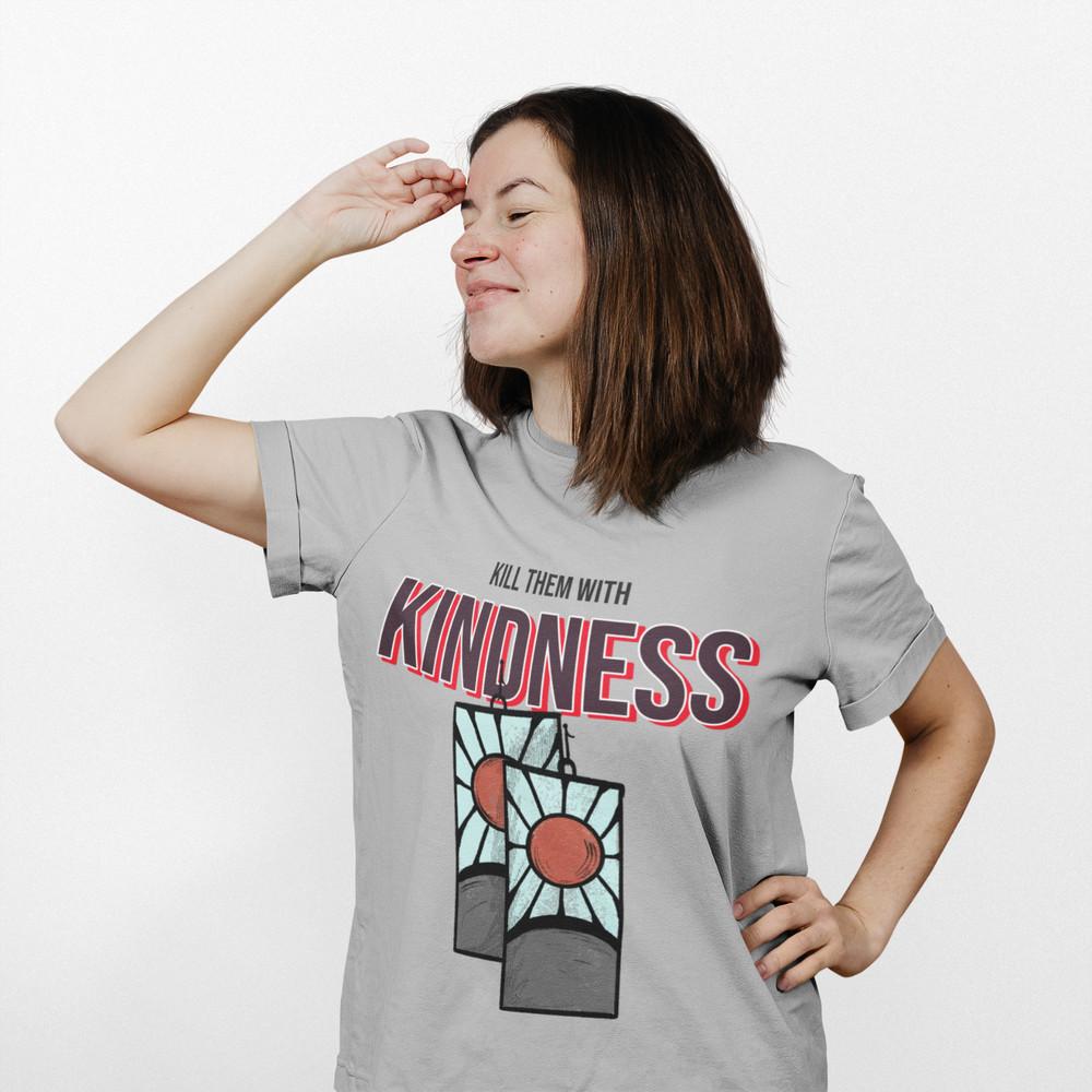 Anime Demon Slayer: Kill The with Kidness Organic Women's T-Shirt Oversized S-XXXL