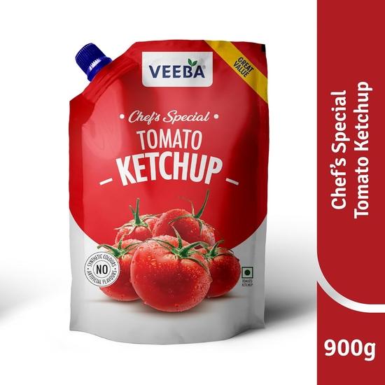 Veeba Tomato Ketchup Chef’s Special (900g) | Super Saver Offer Pack | Non-GMO | Quality Tomato Ketchup