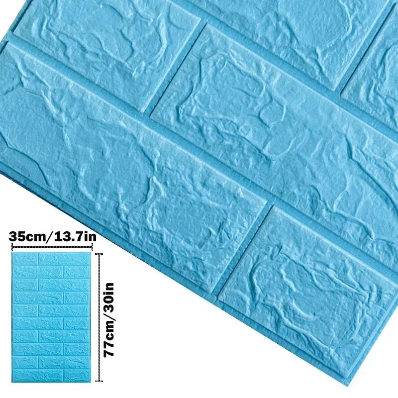 Foam 3D Decorative Wall Stickers Adhesive Panel Home Decor Living Room Bedroom House Decoration Bathroom Waterproof Wallpaper