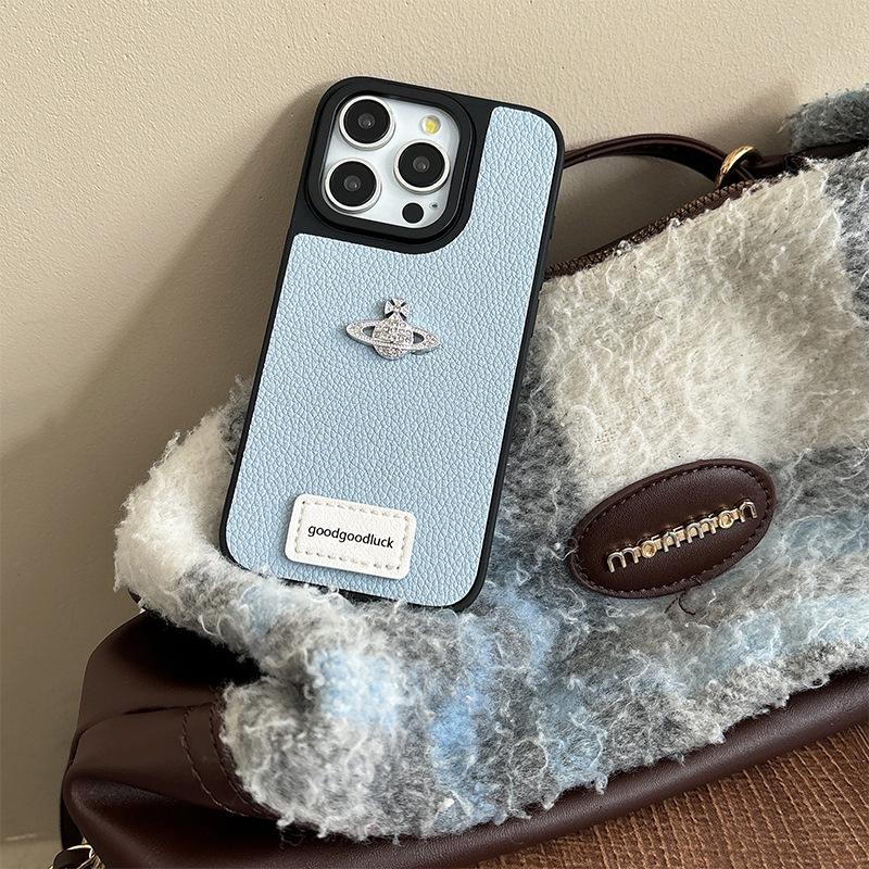 Rhinestone Planet High-end Mobile Phone Case for IPhone17Promax Light Luxury for Apple 16plus Women's Silicone