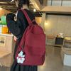 Cartable version coréenne sac à dos ins scolaire féminin élève de collège grande capacité sac à dos simple couleur unie collège lycée étudiant universitaire
