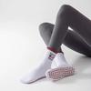 1 Pair Women'S Embroidered Prima Socks - Non-Slip Yoga & Pilates Socks Comfort Fit for All-Season Indoor Workouts