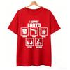 Vintage Men's Funny I Support LGBTQ T Shirt Cotton T-shirt 2026 Summer New Women Oversized Streetwear Trendy O-Neck Loose Top