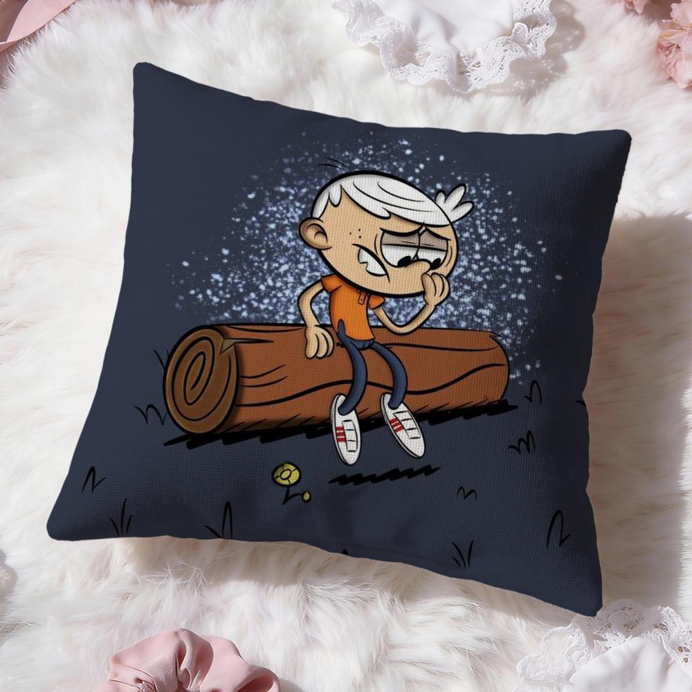 The L-Loud House Cushion Cover Premium Comfort Reversible Pillow Cove -Two In One Design for Any Room & Car Interior