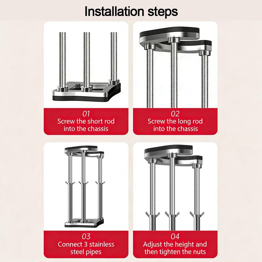 Multifunctional Undermount Sink Supports Washbasin Countertop Support Legs Cabinet Support
