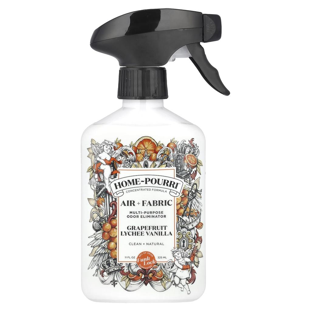 POO-POURRI Home-Pourri, Air Purifying + Fabric Deodorizing, Multi-Purpose Odor Eliminator, Grapefruit Rich Vanilla, 325 Ml (11 Fl Oz)