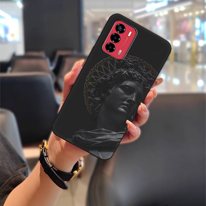 Handytasche Komplettschutz Handyhülle Für ZTE Blade V40 Vita/A72 TPU Schmutzabweisend Wasserdicht Modisches Design Rückseite Niedlich