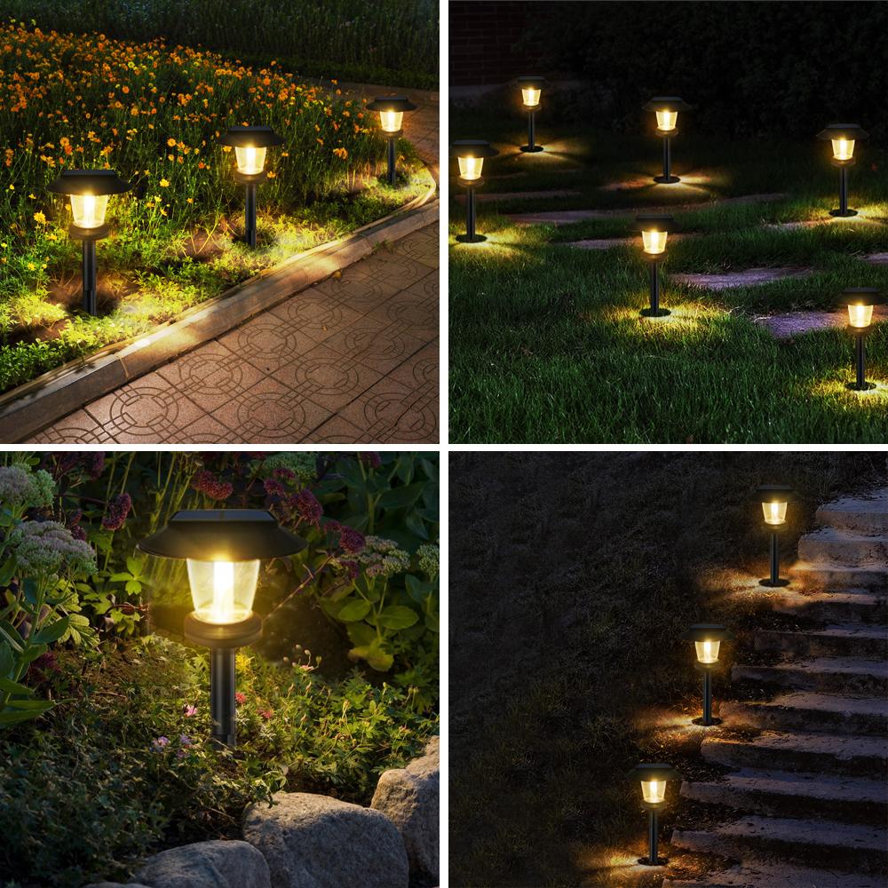 Solar Pathway Lights LED Outdoor Landscape Path Lamp IP65 Waterproof Solar Garden Lights For Yard Garden Walkway Patio Driveway
