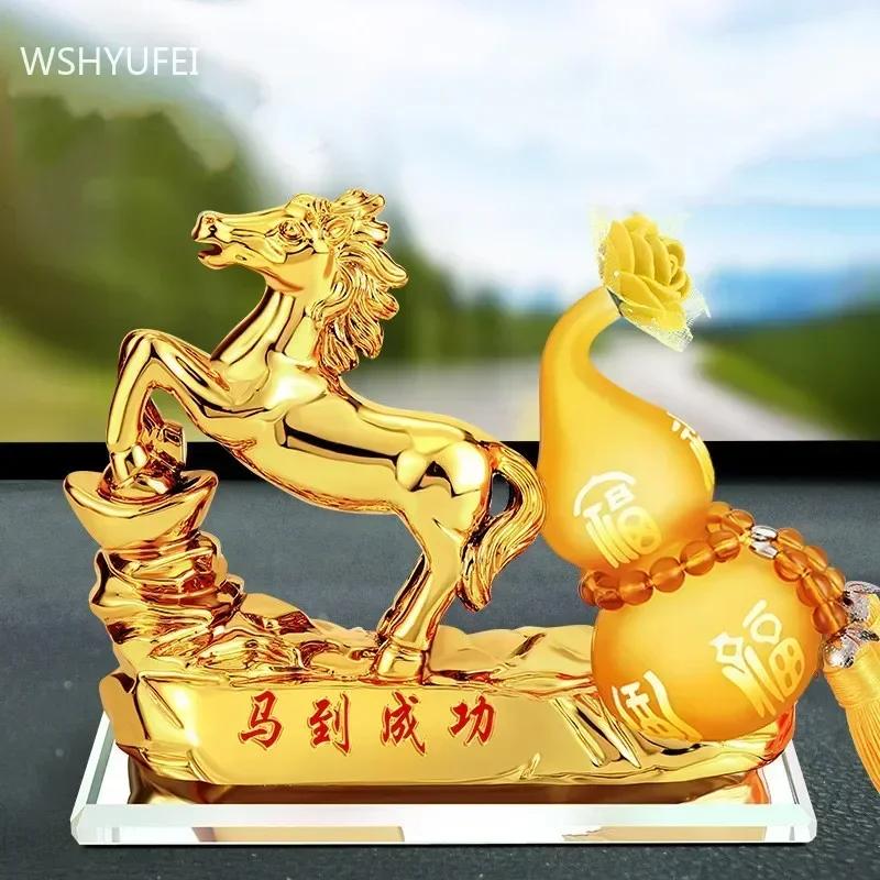 Resin Twelve Zodiac Model Car Perfume Decoration Home Living Room Decor Accessories Office Desktop Lucky Fortune Gourd Ornaments